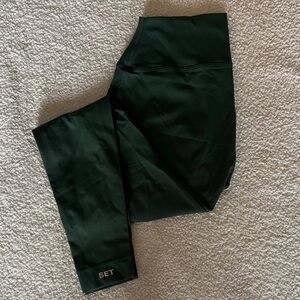 Dark Green Set Active Sportbody Leggings, size Medium
